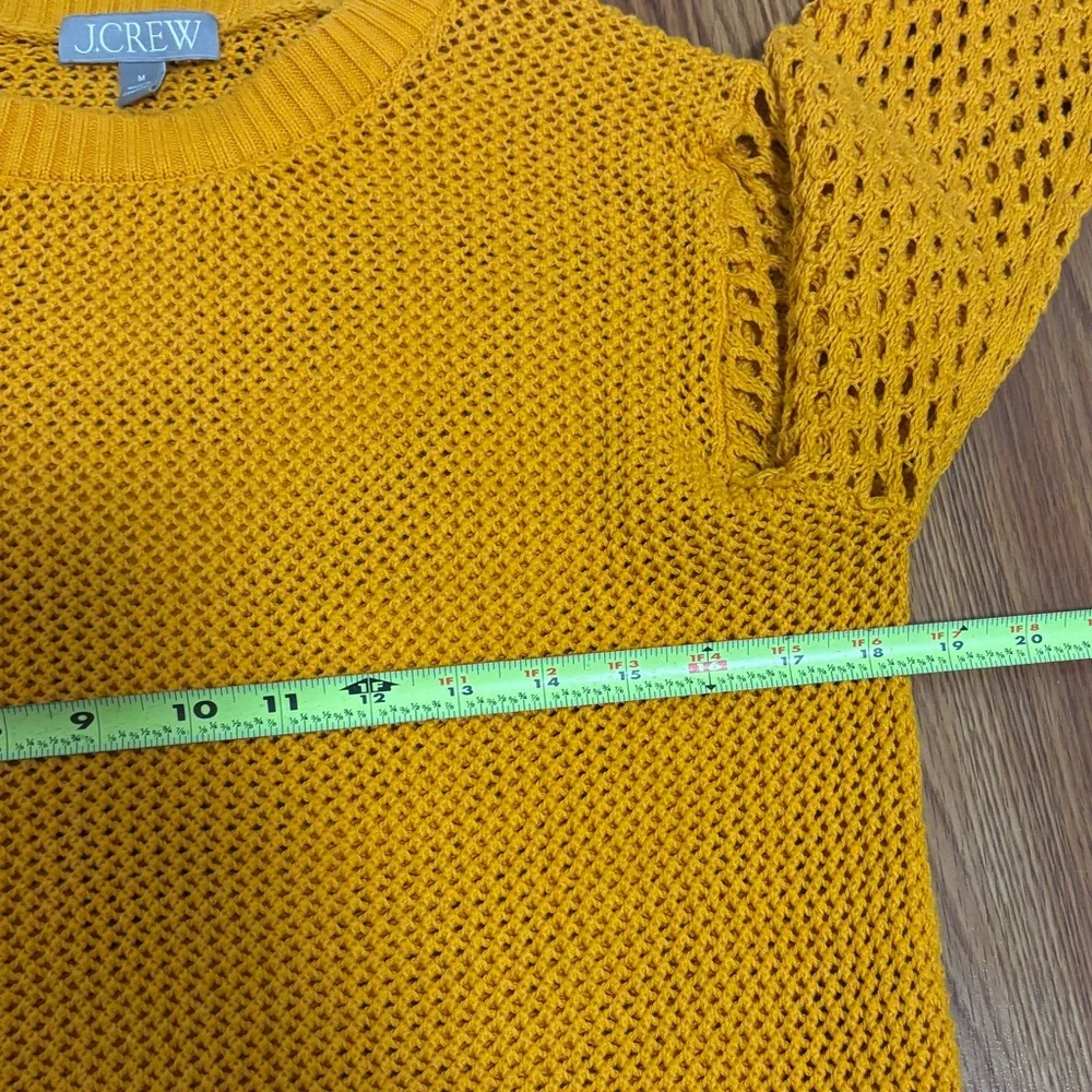 J. Crew crochet crewneck beach sweater